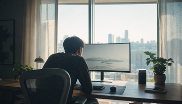Why Does Glare from a Window Behind Your Monitor Cause More Eye Strain Than Direct Sunlight?