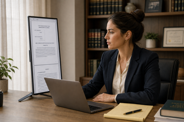 How Does Portable Monitor Orientation Flexibility Improve Document Review for Legal Professionals?