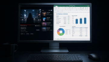How Does Display Black Level Performance Change When Using Split-Screen or Multi-Window Features?