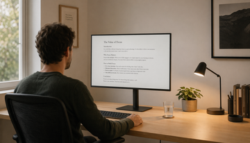 Why Do My Eyes Hurt After Switching to a Larger Monitor at the Same Distance?