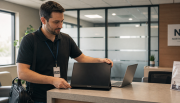 Why Are Remote Support Technicians Carrying Portable Monitors to Client Sites Instead of Using Client Displays?