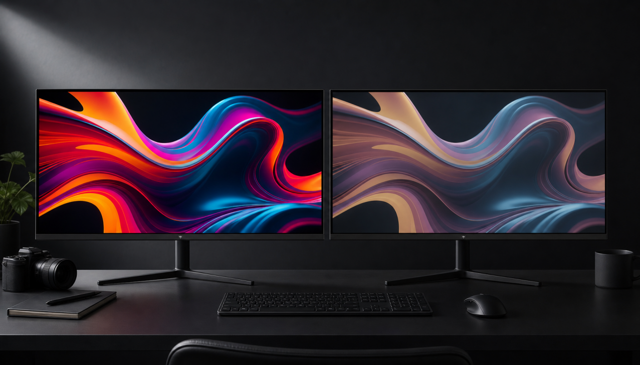 Side-by-side comparison of the same image displaying different colors across browser tab and standalone image viewer