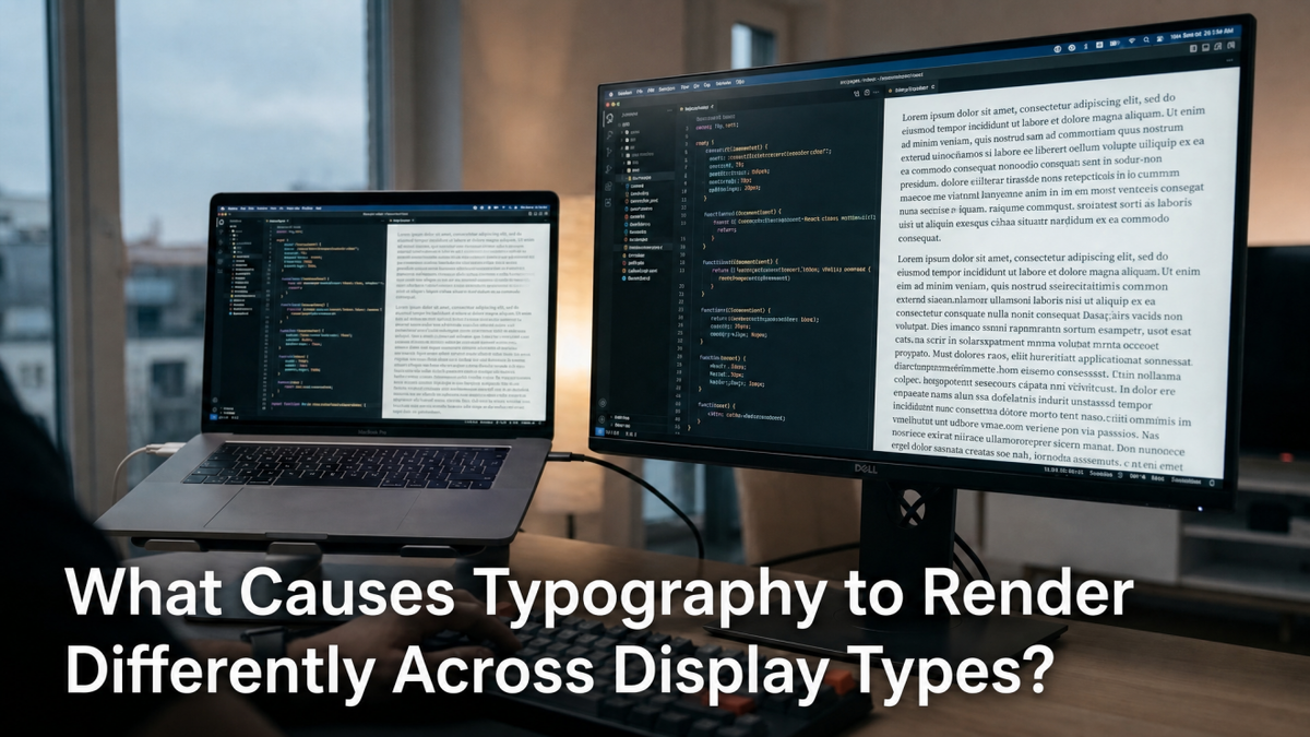 What Causes Typography to Render Differently Across Display Types?