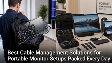Best Cable Management Solutions for Portable Monitor Setups Packed Every Day