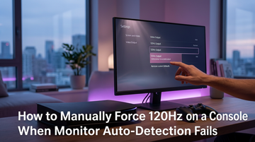 How to Manually Force 120Hz on a Console When Monitor Auto-Detection Fails