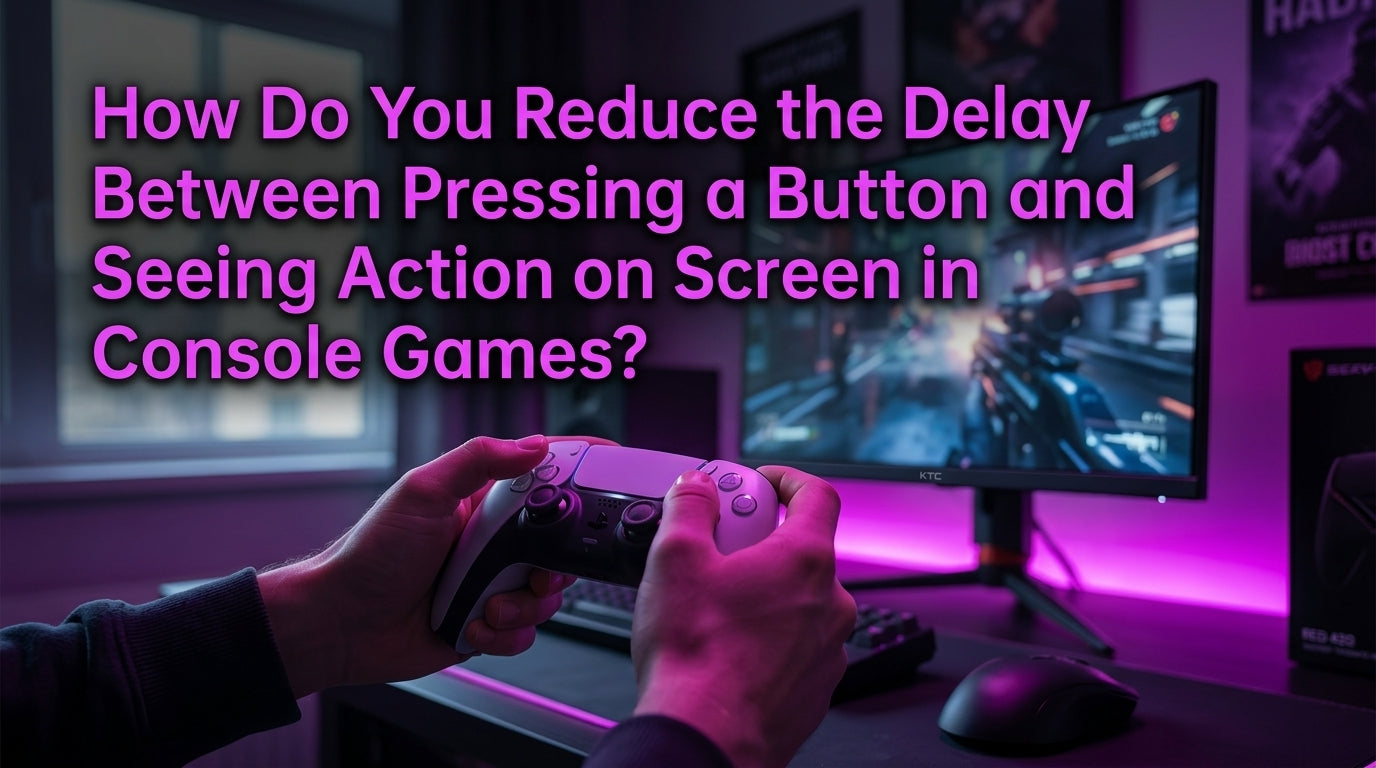 How Do You Reduce the Delay Between Pressing a Button and Seeing Action on Screen in Console Games?