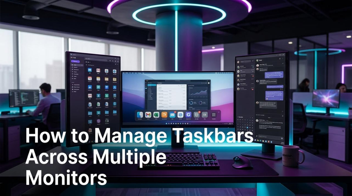 How to Manage Taskbars Across Multiple Monitors