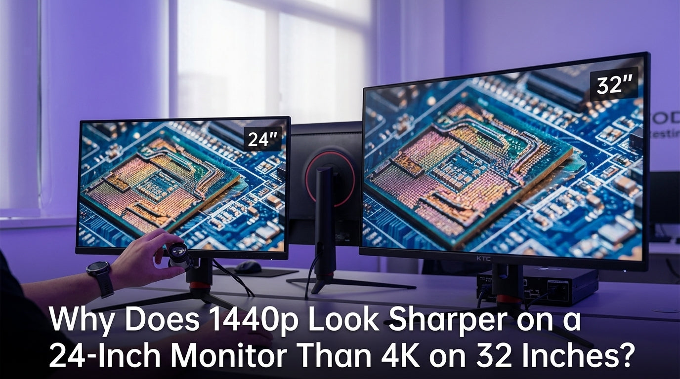 Why Does 1440p Look Sharper on a 24-Inch Monitor Than 4K on 32 Inches?