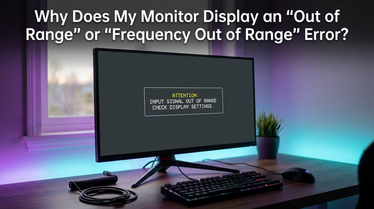 Why Does My Monitor Display an “Out of Range” or “Frequency Out of Range” Error?