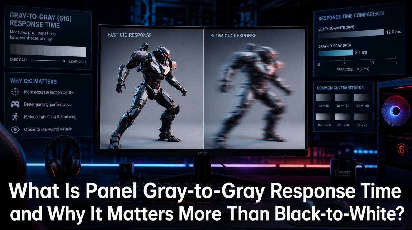 What Is Panel Gray-to-Gray Response Time and Why It Matters More Than Black-to-White?