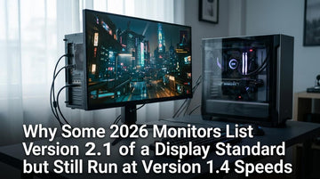 Why Some 2026 Monitors List Version 2.1 of a Display Standard but Still Run at Version 1.4 Speeds