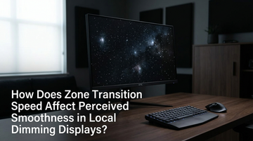 How Does Zone Transition Speed Affect Perceived Smoothness in Local Dimming Displays?