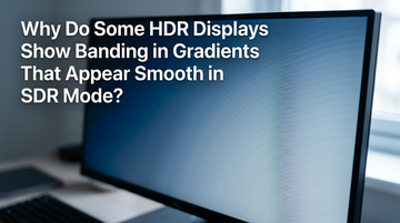 Why Do Some HDR Displays Show Banding in Gradients That Appear Smooth in SDR Mode?