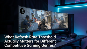 What Refresh Rate Threshold Actually Matters for Different Competitive Gaming Genres?