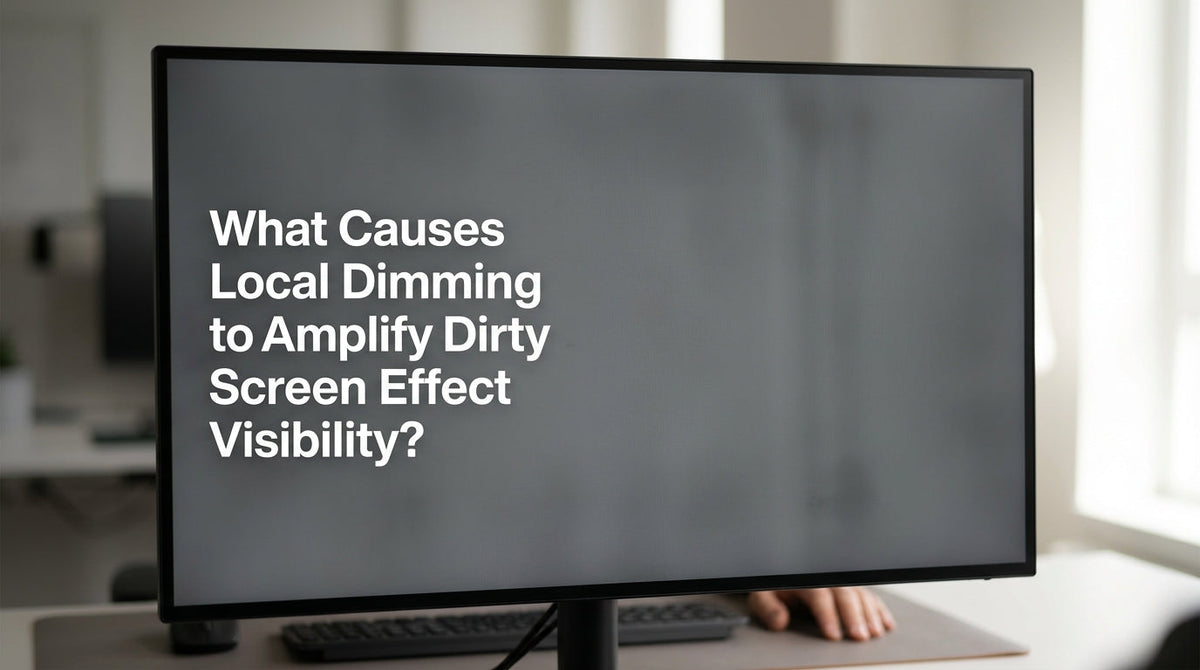 What Causes Local Dimming to Amplify Dirty Screen Effect Visibility?