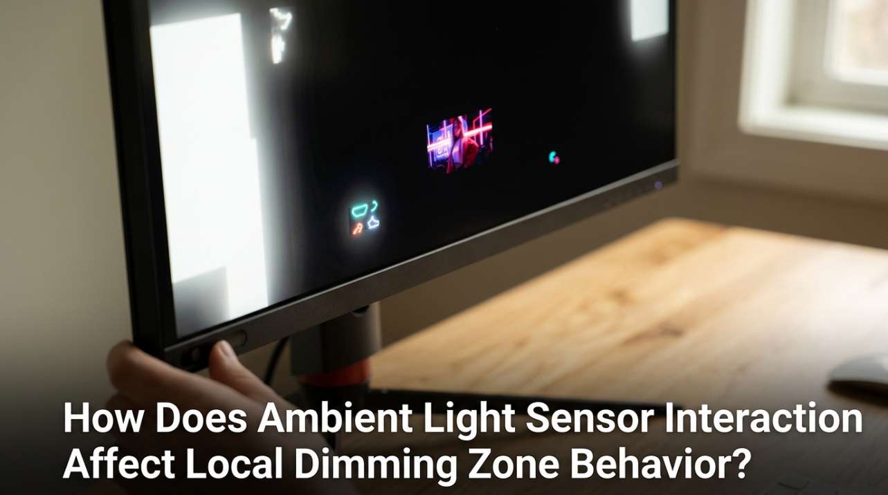 How Does Ambient Light Sensor Interaction Affect Local Dimming Zone Behavior?