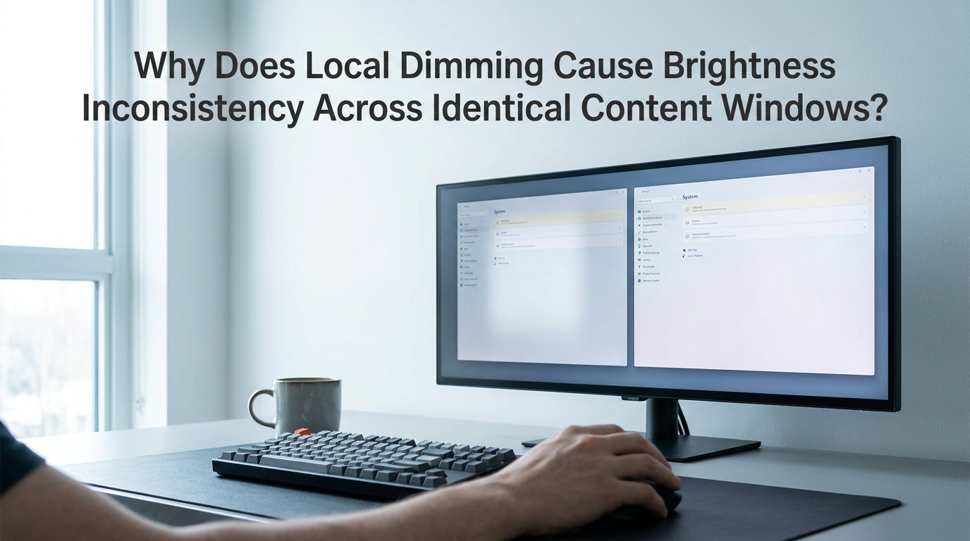 Why Does Local Dimming Cause Brightness Inconsistency Across Identical Content Windows?