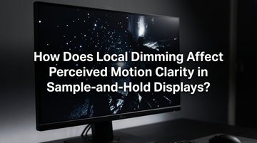 How Does Local Dimming Affect Perceived Motion Clarity in Sample-and-Hold Displays?