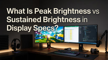 What Is Peak Brightness vs Sustained Brightness in Display Specs?