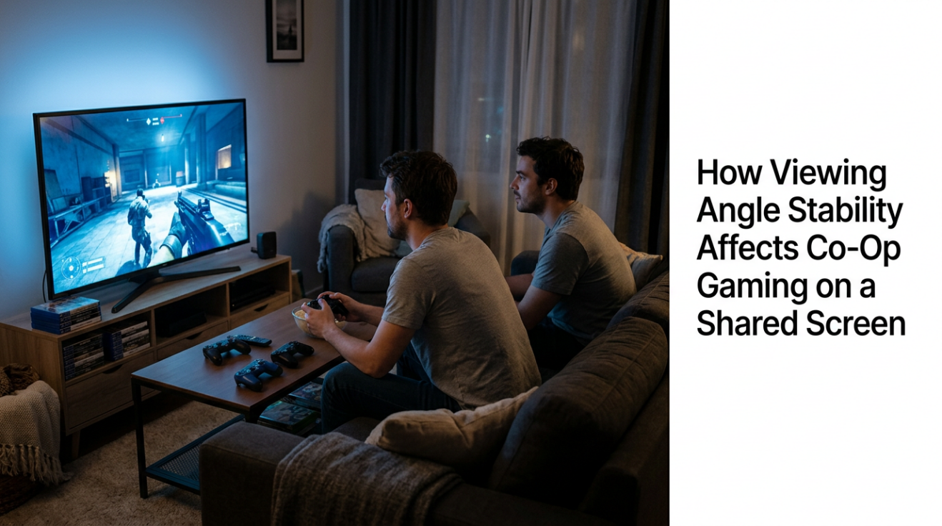How Viewing Angle Stability Affects Co-Op Gaming on a Shared Screen