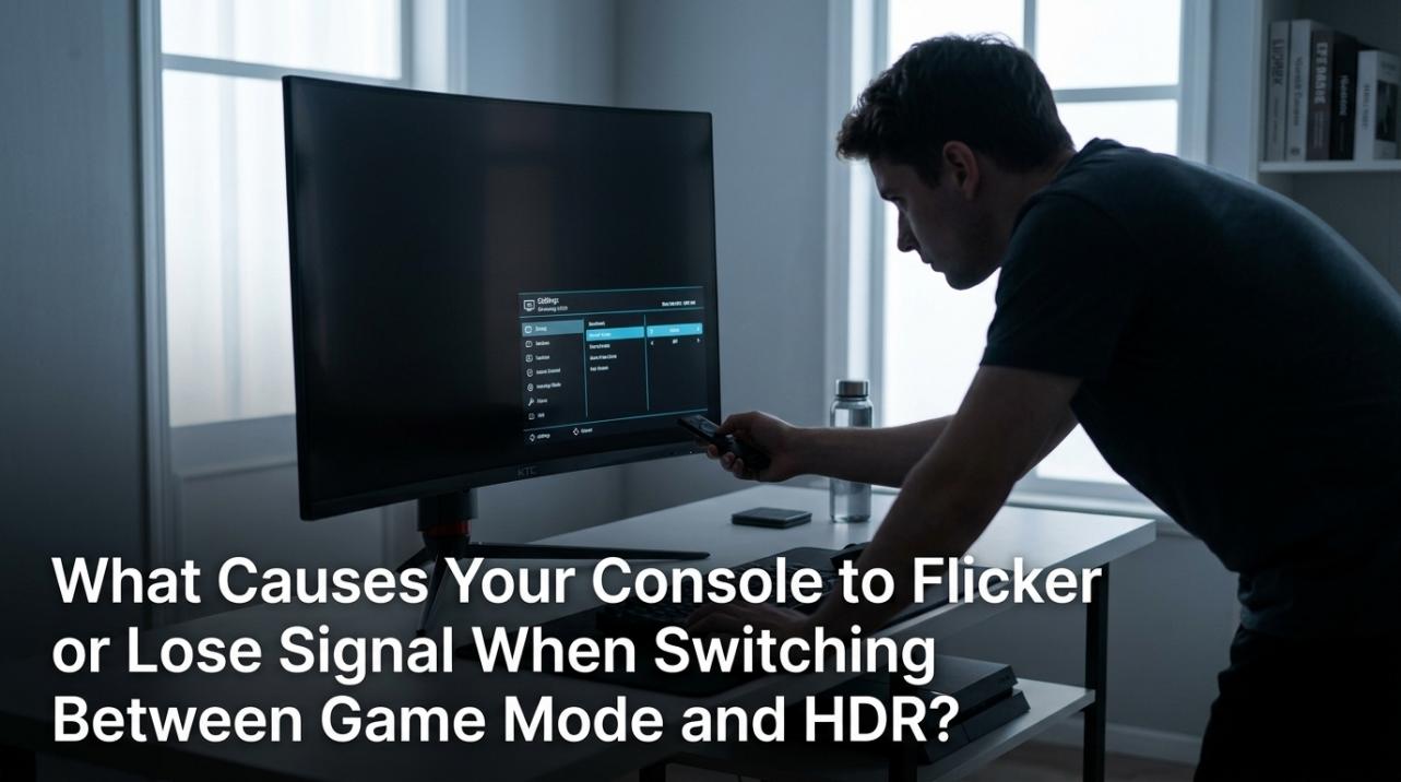 What Causes Your Console to Flicker or Lose Signal When Switching Between Game Mode and HDR?