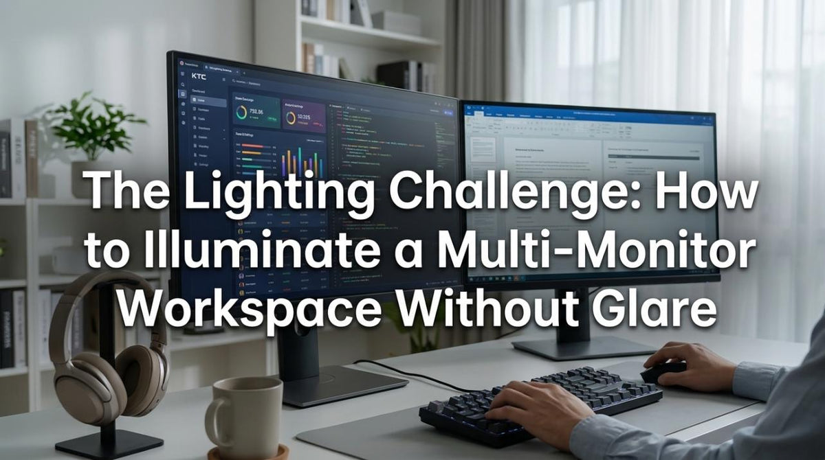 The Lighting Challenge: How to Illuminate a Multi-Monitor Workspace Without Glare