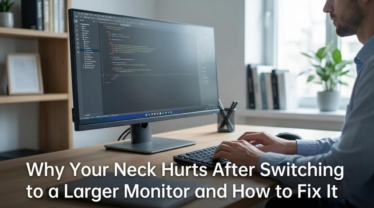 Why Your Neck Hurts After Switching to a Larger Monitor and How to Fix It