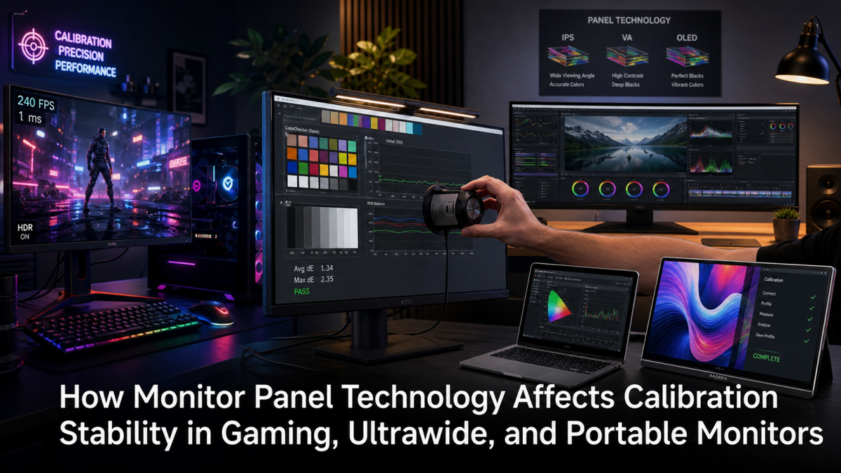 How Monitor Panel Technology Affects Calibration Stability in Gaming, Ultrawide, and Portable Monitors