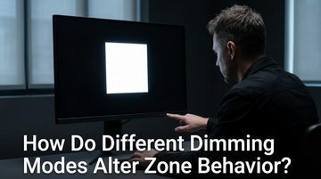 How Do Different Dimming Modes Alter Zone Behavior?