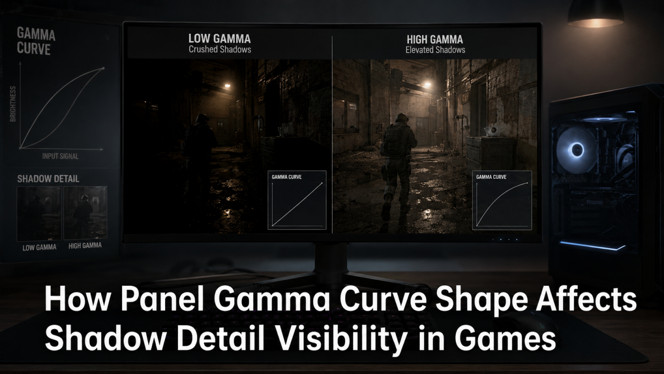 How Panel Gamma Curve Shape Affects Shadow Detail Visibility in Games