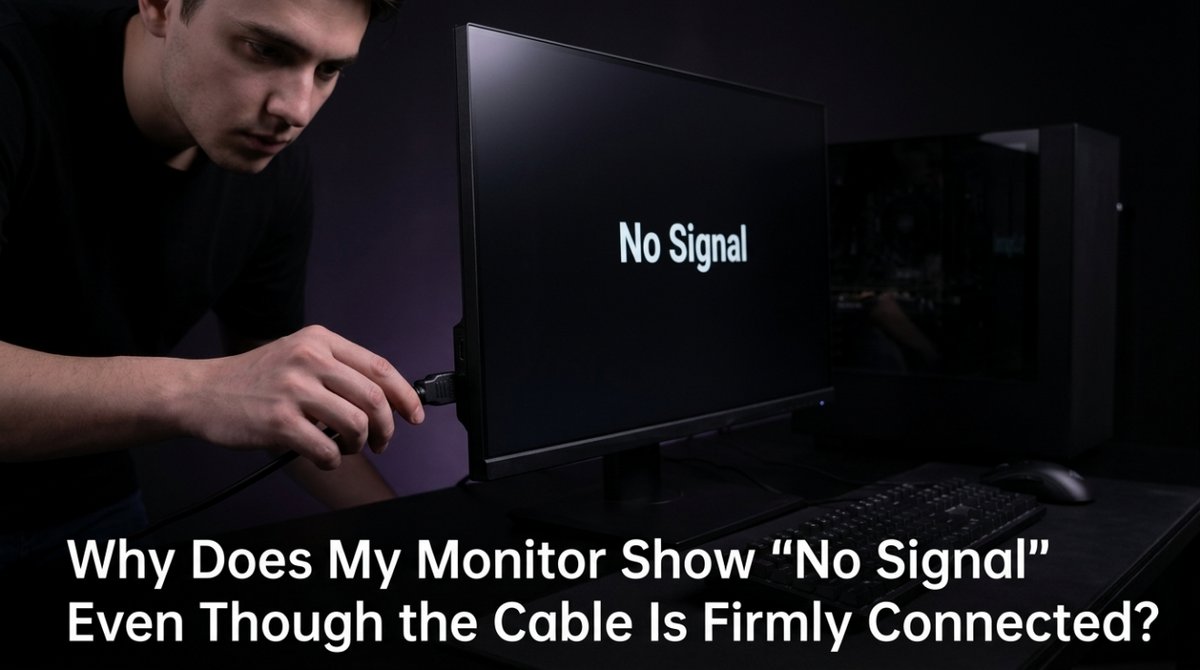 Why Does My Monitor Show “No Signal” Even Though the Cable Is Firmly Connected?