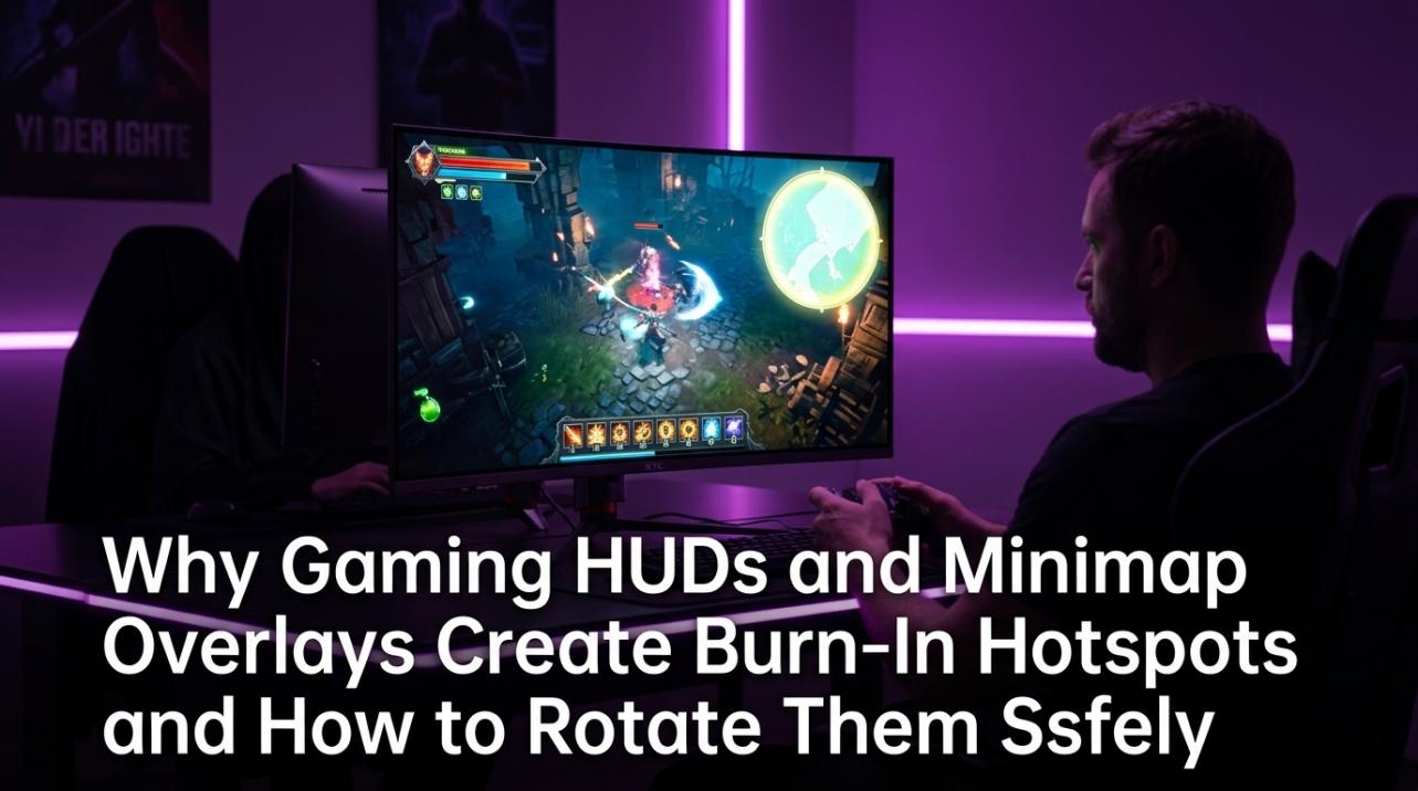 Why Gaming HUDs and Minimap Overlays Create Burn-In Hotspots and How to Rotate Them Safely