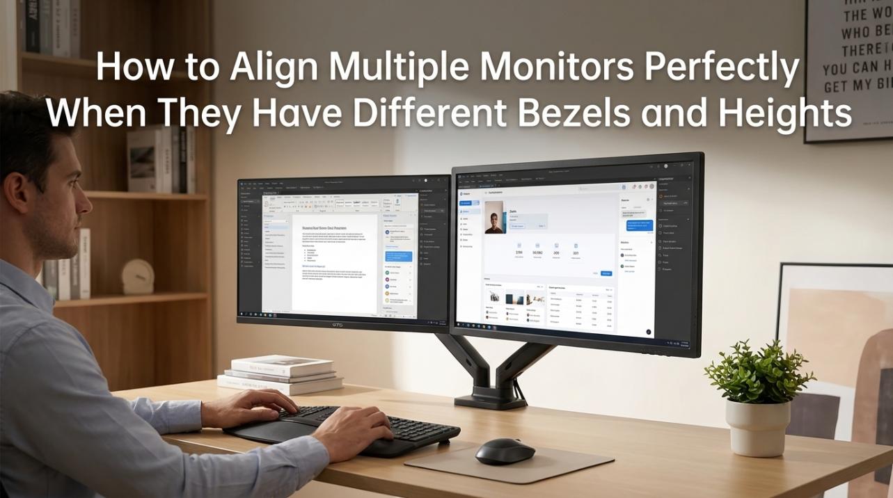 How to Align Multiple Monitors Perfectly When They Have Different Bezels and Heights