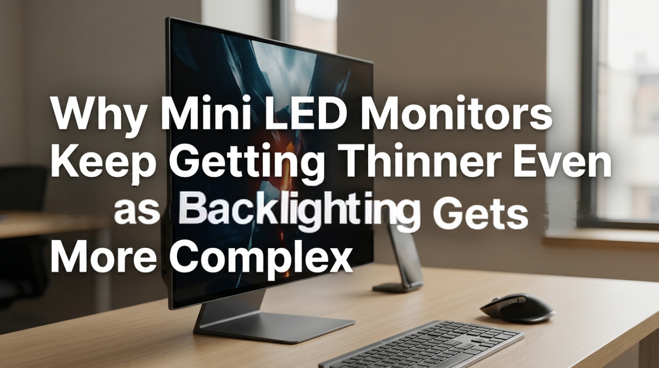 Why Mini LED Monitors Keep Getting Thinner Even as Backlighting Gets More Complex