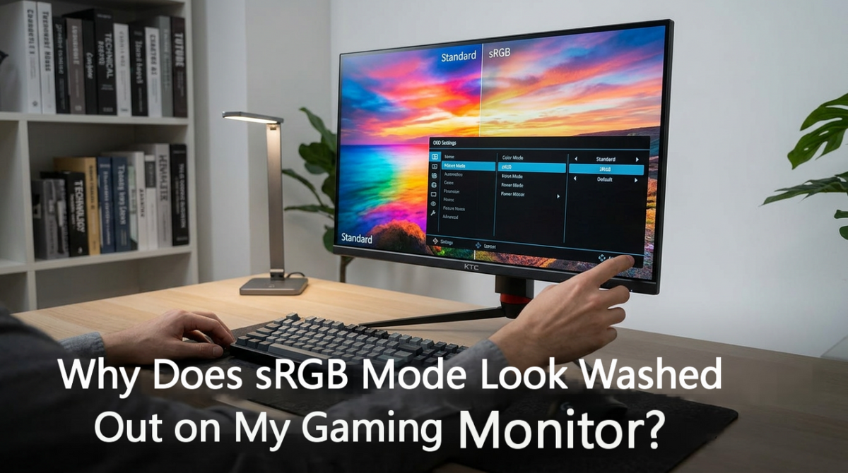 Why Does sRGB Mode Look Washed Out on My Gaming Monitor?