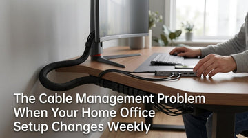 The Cable Management Problem When Your Home Office Setup Changes Weekly