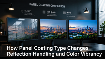 How Panel Coating Type Changes Reflection Handling and Color Vibrancy