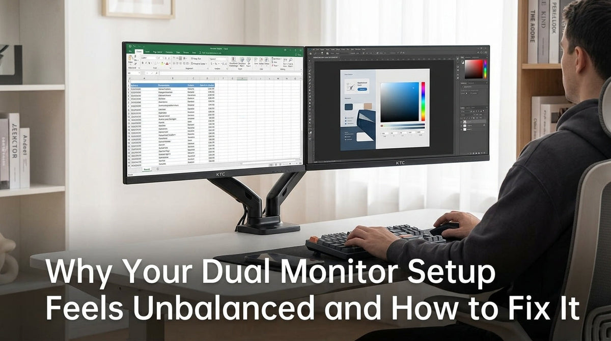 Why Your Dual Monitor Setup Feels Unbalanced and How to Fix It