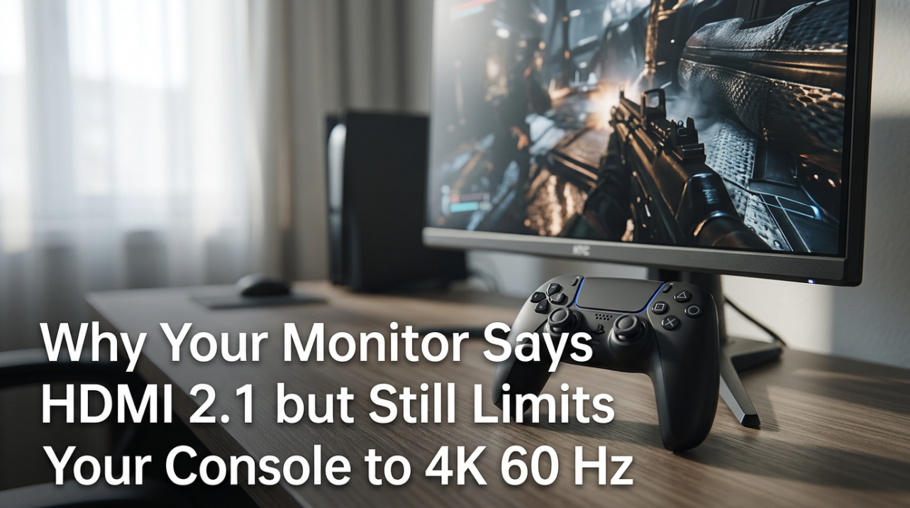 Why Your Monitor Says HDMI 2.1 but Still Limits Your Console to 4K 60 Hz