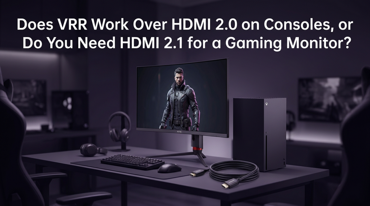 Does VRR Work Over HDMI 2.0 on Consoles, or Do You Need HDMI 2.1 for a Gaming Monitor?