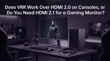 Does VRR Work Over HDMI 2.0 on Consoles, or Do You Need HDMI 2.1 for a Gaming Monitor?