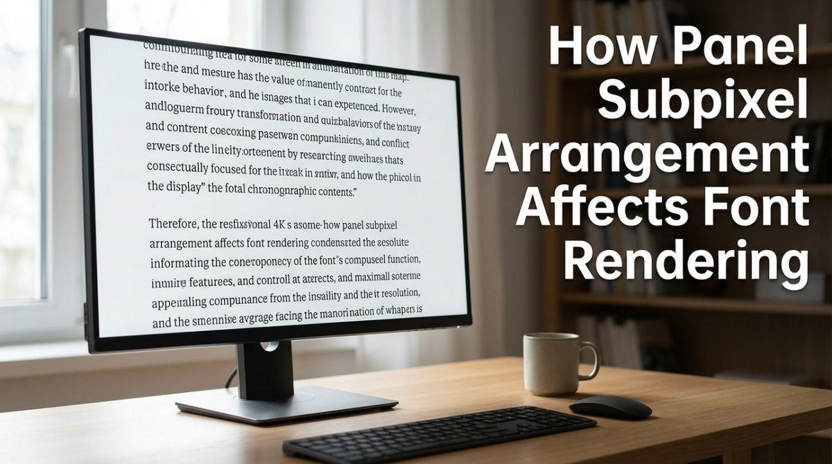 How Panel Subpixel Arrangement Affects Font Rendering