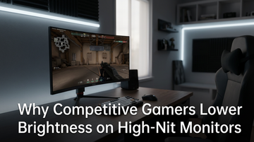 Why Competitive Gamers Lower Brightness on High-Nit Monitors