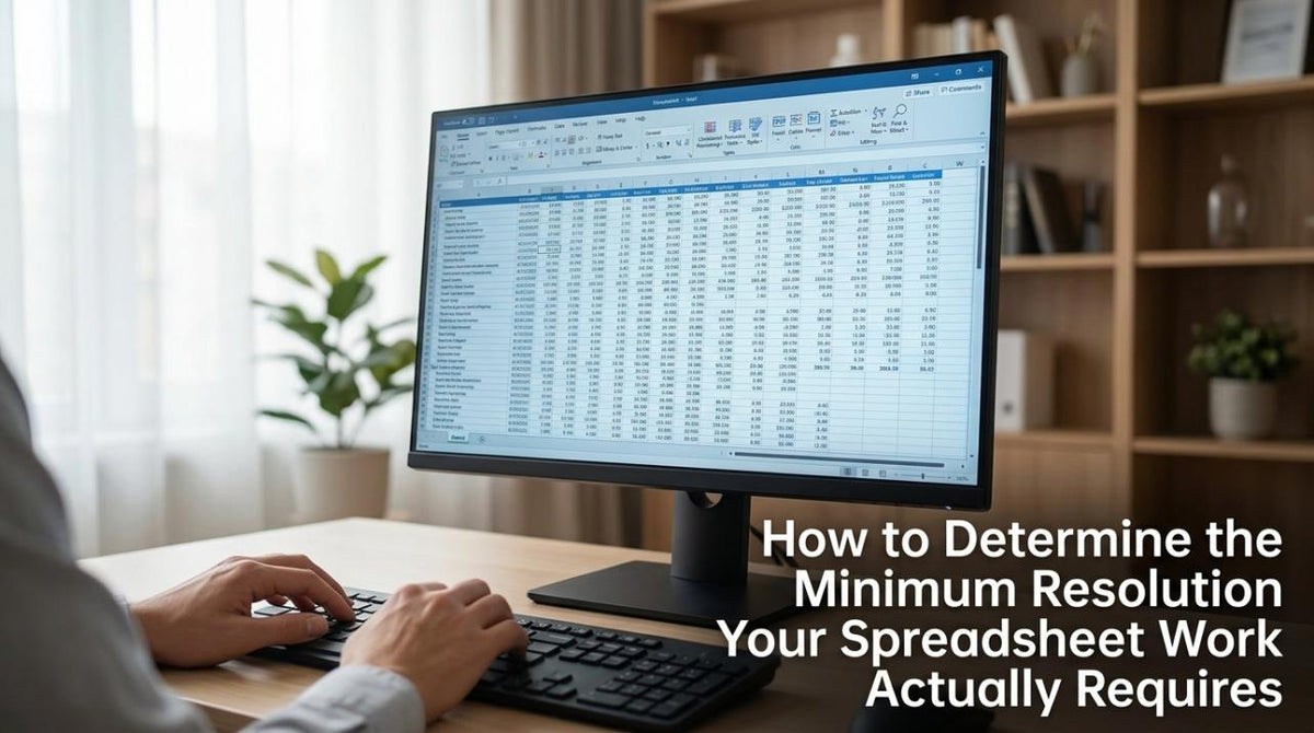 How to Determine the Minimum Resolution Your Spreadsheet Work Actually Requires