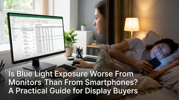 Is Blue Light Exposure Worse From Monitors Than From Smartphones? A Practical Guide for Display Buyers