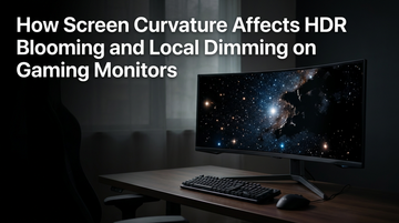 How Screen Curvature Affects HDR Blooming and Local Dimming on Gaming Monitors