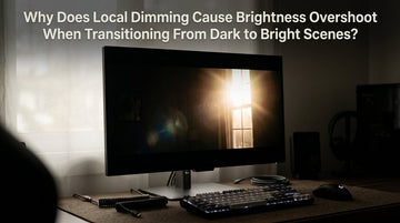 Why Does Local Dimming Cause Brightness Overshoot When Transitioning From Dark to Bright Scenes?