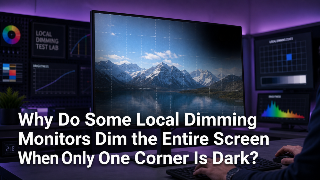 Why Do Some Local Dimming Monitors Dim the Entire Screen When Only One Corner Is Dark?