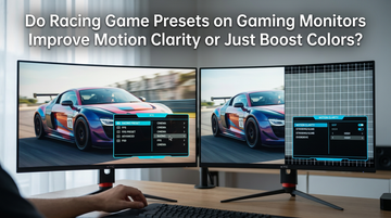 Do Racing Game Presets on Gaming Monitors Improve Motion Clarity or Just Boost Colors?