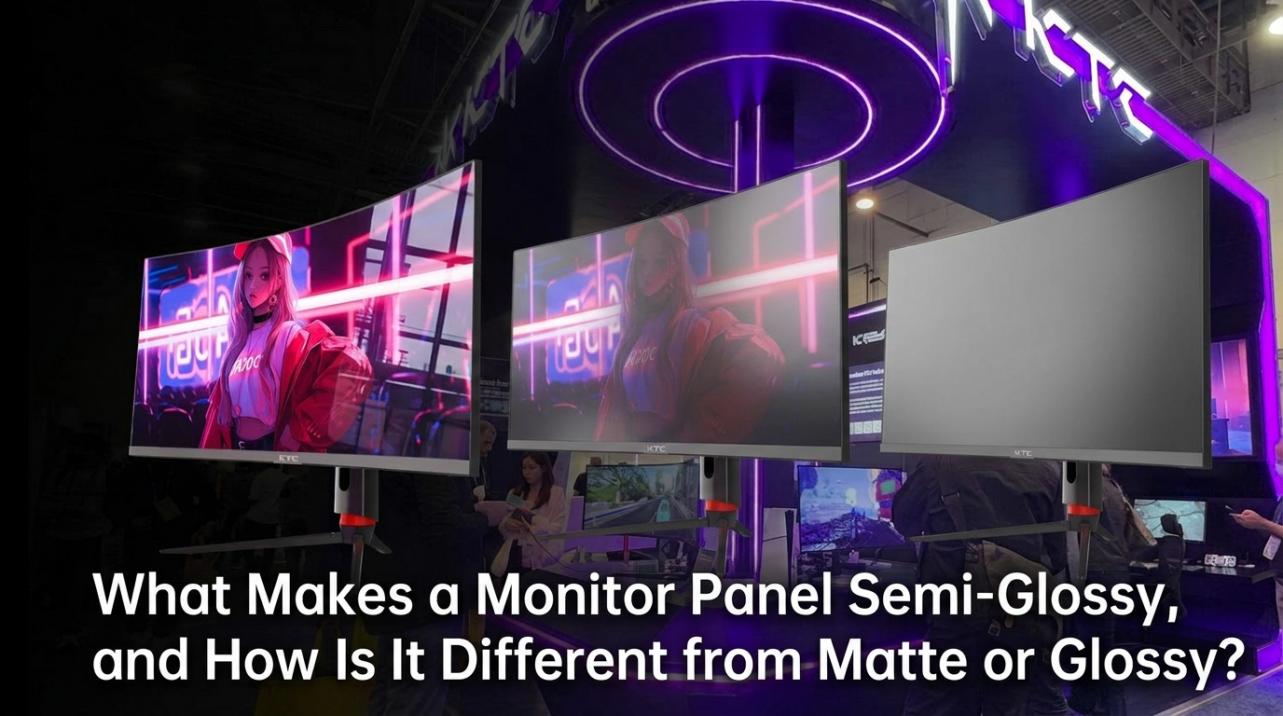What Makes a Monitor Panel Semi-Glossy, and How Is It Different from Matte or Glossy?